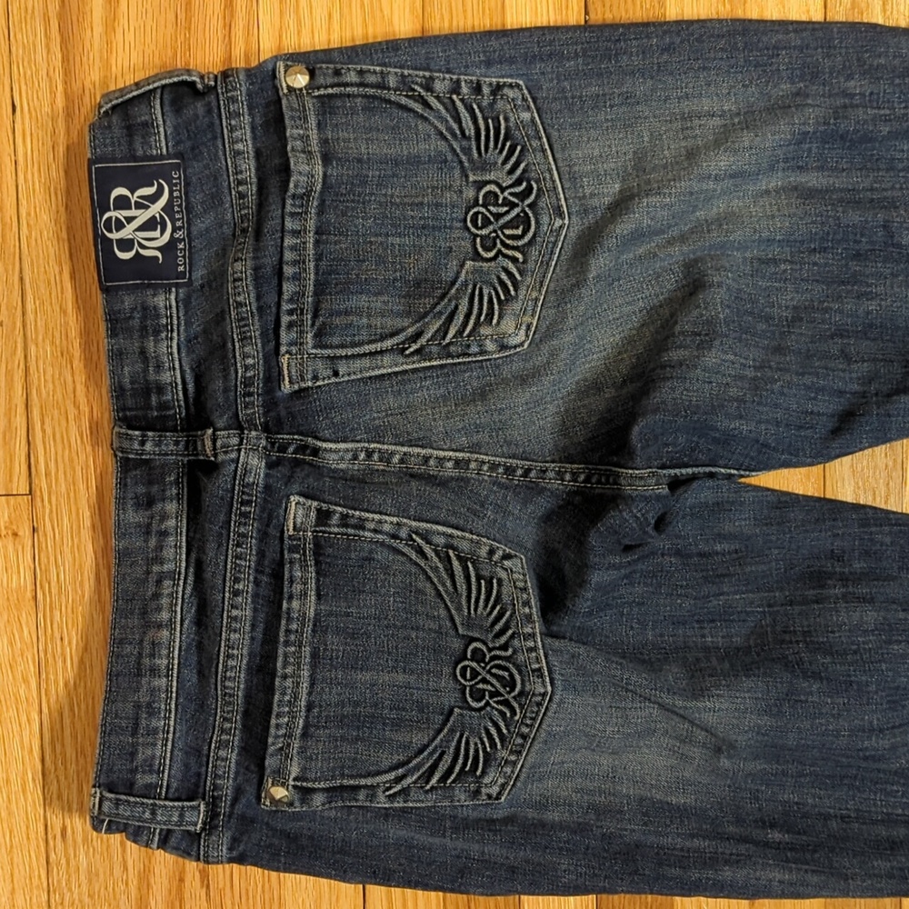 Rock and Republic Dark Wash Boot Cut Jeans - Picture 9 of 12